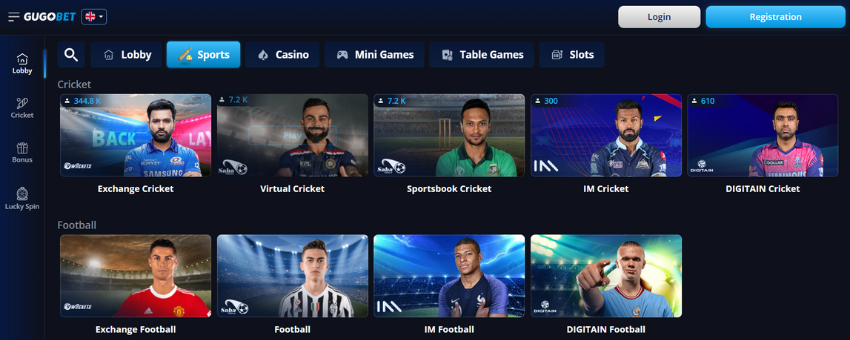 Gugobet Sports betting